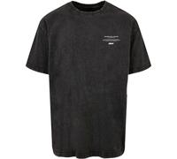 MJ Gonzales Maglietta Higher Than Heaven V.2 Acid Washed Heavy Oversize Tee Nero S Nero