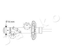 MJ01131 JAPKO Ammortizzatore per PEUGEOT