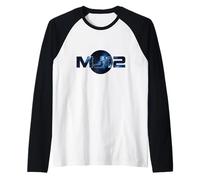 MJ12 UFO Fantascienza Grafica, Retro Alien Astronave Design Maglia con Maniche Raglan
