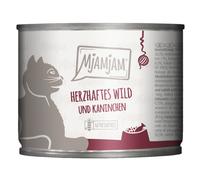 MjAMjAM 24 x 200 g umido per gatto - Selvaggina, Coniglio & Mirtilli