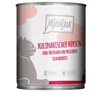 MjAMjAM 24 x 800 g umido gatto - Cervo, Tacchino & Mirtilli Rossi