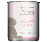MjAMjAM 24 x 800 g umido gatto - Pollo & Salmone Selvaggio