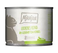 MjAMjAM 6 x 200 g umido gatto - Manzo & Zucca al vapore