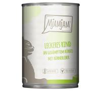 MjAMjAM 6 x 400 g umido gatto - Manzo & Zucca al vapore