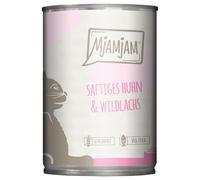 MjAMjAM 6 x 400 g umido gatto - Pollo & Salmone Selvaggio
