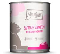 MjAMjAM 6 x 800 g umido gatto - Maiale con deliziose carotine