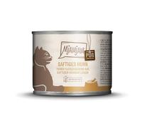 MjamJam - Alimento umido premium per gatti - puro piacere della carne - delizioso pollo puro, 1 confezione, senza cereali con carne extra, 200 g