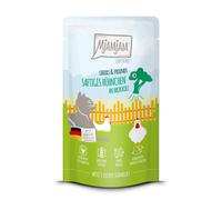 MjAMjAM Buste 24 x 125 g umido gatto - Chicks & Friends: Pollo & Broccoli