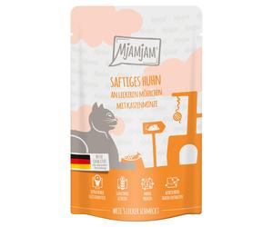 MjAMjAM Buste 24 x 125 g umido gatto - Pollo & Carote