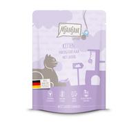 MjAMjAM Buste 6 x 300 g umido gatto - Vitello con olio di Salmone per kitten