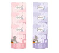 MjAMjAM Buste Kitten Pacco misto 12 x 125 g umido gatto - Mix: Pollo & Olio di Salmone, Vitello & Olio di Salmone