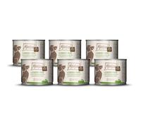 MjAMjAM - Cibo umido per cani di alta qualità, puro piacere della carne, delizioso manzo puro, confezione da 6 (6 x 200 g), senza cereali con carne extra