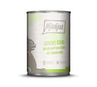 MjAMjAM - Cibo umido per gatti - delizioso bovino su zucca vaporata, confezione da 1 (1 x 400 g), senza cereali con molto carne