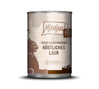 MjAMjAM - Cibo umido per gatti - puro piacere di carne - delizioso agnello puro, confezione da 1 (1 x 400 g), senza cereali con molto carne
