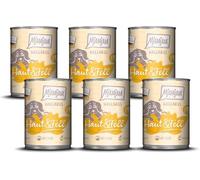 MjAMjAM - Cibo umido premium per cani - Benessere - Pelle e pelo - Pollo, confezione da 6 (6x400g), senza cereali