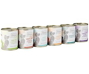 MjAMjAM - cibo umido premium per cani - confezione mista II - Con pollo e anatra, manzo, tacchino, vitello, tacchino, agnello, confezione da 6 (6 x 800 g), naturale con carne extra