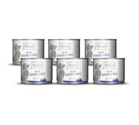 MjAMjAM - Cibo umido premium per cani - DUO di pollo e trota con zucchine al vapore, confezione da 6 (6 x 200 g), senza cereali con carne extra