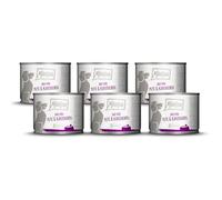 MjAMjAM - Cibo umido premium per cani - DUO di tacchino e coniglio, confezione da 6 (6 x 200 g), senza cereali con carne extra