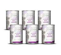 MjAMjAM - Cibo umido premium per cani - DUO di tacchino e coniglio, confezione da 6 (6 x 400 g), senza cereali con carne extra