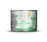 MjAMjAM - cibo umido premium per cani - Insetti con pollo succoso, confezione da 6 (6 x 400 g), senza cereali con proteine di insetti