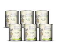 MjAMjAM - Cibo umido premium per cani - naturalmente delizioso - manzo BIO con zucchine, confezione da 6 (6 x 800 g), senza cereali con carne extra