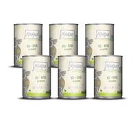 MjAMjAM - Cibo umido premium per cani - naturalmente delizioso - manzo BIO con zucchine, confezione da 6 (6 x 400 g), senza cereali con carne extra