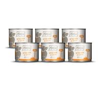 MjAMjAM - cibo umido premium per cani - pollo succoso con anatra tenera su carote e miglio cotto, confezione da 6 (6 x 200 g), naturale con carne extra