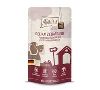 MjAMjAM - Cibo umido premium per cani - Quetschie - puro piacere di carne - puro canguro prelibato, confezione da 1 (1 x 125g), senza cereali con carne extra