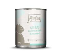 MjAMjAM - cibo umido premium per gatti - buon tacchino con zucca al vapore, confezione da 6 (6 x 800 g), senza cereali con carne extra