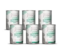 MjAMjAM - cibo umido premium per gatti - deliziosa renna con pollo su deliziose carote, confezione da 6 (6 x 400 g), senza cereali con carne extra