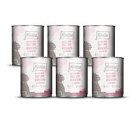 MjAMjAM - Cibo umido premium per gatti - DUO di tenera anatra e pollo succoso con carotine, confezione da 6 (6 x 800 g), senza cereali con extra carne