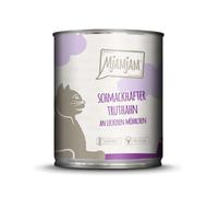 MjAMjAM - cibo umido premium per gatti - gustoso tacchino con deliziose carote, confezione da 6 (6 x 800 g), senza cereali con carne extra