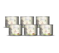 MjAMjAM - Cibo umido premium per gatti - naturalmente delizioso - Maiale BIO, confezione da 6 (6 x 200 g), senza cereali con carne extra