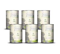 MjAMjAM - Cibo umido premium per gatti - naturalmente delizioso - manzo BIO, confezione da 6 (6 x 400 g), senza cereali con carne extra
