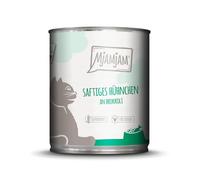 MjAMjAM - Cibo umido premium per gatti - Pollo succoso con broccoli, confezione da 1 (1 x 800 g), senza cereali con extra carne