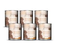 MjAMjAM - cibo umido premium per gatti - puro piacere della carne - pollo succoso puro, confezione da 6 (6 x 800 g), senza cereali con carne extra