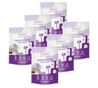 MjAMjAM - Cibo umido premium per gatti - Quetschie - gustoso tacchino accompagnato da deliziose carotine, confezione da 6 (6 x 300 g), senza cereali con carne extra