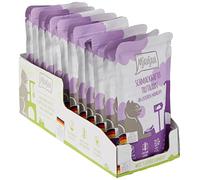 MjAMjAM - cibo umido premium per gatti - Quetschie - gustoso tacchino con deliziose carote, confezione da 12 (12 x 125 g), senza cereali con carne extra