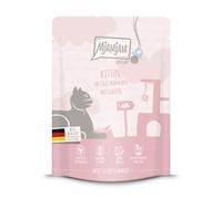 MjAMjAM - Cibo umido premium per gatti - Quetschie - pasto per gattini - pollo succoso condito con olio di salmone, confezione da 1 (1 x 300 g), senza cereali con carne extra