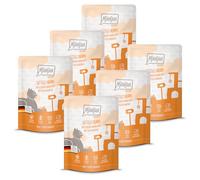 MjAMjAM - cibo umido premium per gatti - Quetschie - pollo succoso con deliziose carote, confezione da 6 (6 x 300 g), senza cereali con carne extra