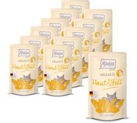 MjAMjAM - Cibo umido premium per gatti - Wellness - Skin & Fur - Pollo, confezione da 12 (12 x 125g), senza cereali