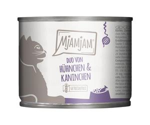 MjAMjAM Duo 6 x 200 g umido gatto - Pollo & Coniglio con Zucca al vapore