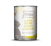MjAMjAM Duo 6 x 400 g umido gatto - Anatra & Tacchino con zucca al vapore