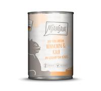MjAMjAM Duo 6 x 400 g umido gatto - Pollo & Vitello con zucca al vapore