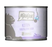 MjAMjAM Kitten 24 x 200 g umido gatto - Vitello & Olio di Salmone