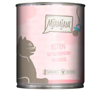 MjAMjAM Kitten 6 x 800 g umido gatto - Pollo & Olio di Salmone