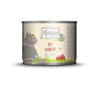 MjAMjAM Naturally Delicious 6 x 200 g umido gatto - Maiale bio