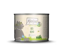 MjAMjAM Naturally Delicious 6 x 200 g umido gatto - Manzo bio