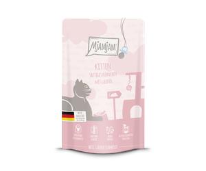 Mjamjam Quetschie pollo succoso con olio di salmone - Gattini 125gx12