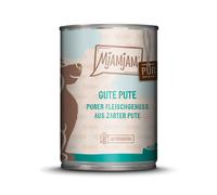 MjAMjAM Sapore autentico di carne 6 x 400 g Umido cane - Tacchino puro